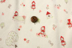 綿（コットン）スムースニット　赤ずきんちゃん　ナチュラル の商品イメージ画像