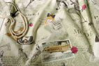 YUWA 綿（コットン）シーチング Paris クラウドリーフ の商品イメージ画像