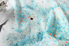 綿（コットン）ダブルガーゼ　BIRDS EYE by naniIRO　F:ブルー の商品イメージ画像