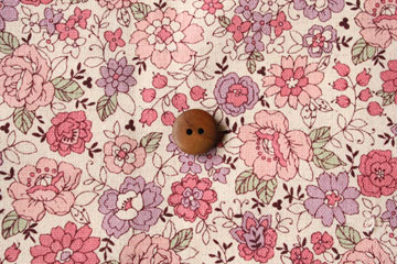 YUWA 綿麻（コットンリネン）フラワーカーペット　ピンク　の商品イメージ画像　の商品イメージ画像