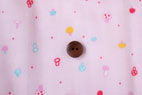 ルシアン　綿（コットン）ダブルガーゼ　きのこ　ピンク の商品イメージ画像