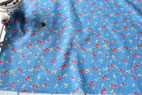 YUWA 綿（コットン）シーチング さくらんぼ by sunday9am ブルー の商品イメージ画像