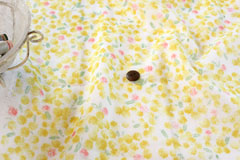 綿（コットン）　ダブルガーゼ　ミモザ　レモン の商品イメージ画像