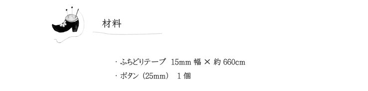 作品見本（キッズポンチョ）の材料