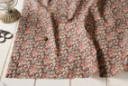 YUWA　綿（コットン）60ローン　プチフラワー　ブラウン　の商品イメージ画像