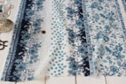 YUWA 綿（コットン）オリエンタルフラワー ボイルウォッシャー ブルー の商品イメージ画像