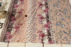 YUWA 綿（コットン）オリエンタルフラワー ボイルウォッシャー ベージュ の商品イメージ画像