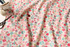 YUWA 綿 60ローン フラワーカーペット ピンク＆アクア の商品イメージ画像