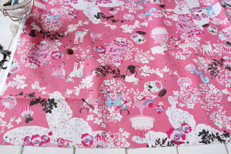 綿麻（コットンリネン）キャンバス シュガープラム by Kayo Horaguchi ピンク の商品イメージ画像