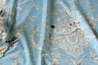 YUWA　綿　シーチング　jardin des anges　セレストブルー　の商品イメージ画像