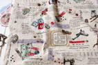 YUWA 綿麻（コットンリネン） キャンバス ソーイングボックス エアタン仕上 カラフル の商品イメージ画像