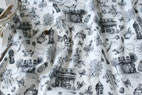 YUWA　綿（コットン）シーチング　パリジェンヌ  by 園部美知子　モノトーン の商品イメージ画像