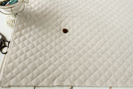 綿麻（コットンリネン）キャンバス　生成り　キルト の商品イメージ画像