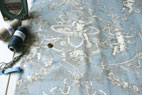 綿　シーチング　CHERUBIN by Mas d'Ousvan　ライトブルー の商品イメージ画像