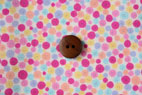 綿（コットン） スケア　キャンディボタン　ピンク の商品イメージ画像