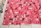 YUWA 綿（コットン）シーチング　rain or shine by Cotorienne（コトリエンヌ） ピンク の商品イメージ画像