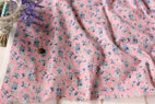 綿（コットン）60ローン　南仏風フラワーブーケ　エアタン仕上　ピンク の商品イメージ画像