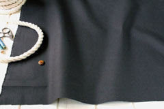 綿　11号帆布（ハンプ）　無地　チャコールグレー の商品イメージ画像