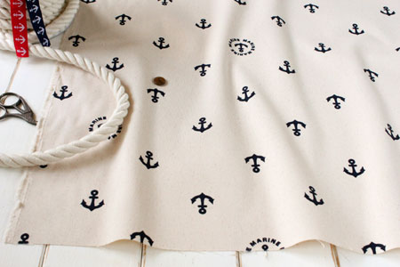 綿　11号帆布（ハンプ）　イカリ　生成り　の商品イメージ画像