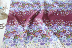 YUWA　綿（コットン）　リトルフラワーガーデン　シーチング　パープル　の商品イメージ画像
