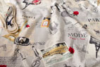 YUWA 綿（コットン）シーチング Paris ファンタムグレー の商品イメージ画像