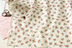 YUWA 綿（コットン）シーチング プチブーケ by sunday9am ホワイト の商品イメージ画像