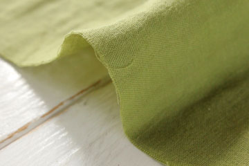 綿（コットン）ふんわり　ダブルガーゼ　エアタン仕上　メドーグリーン の商品イメージ画像