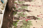 綿麻（コットンリネン）キャンバス ブライアーローズ by Kayo Horaguchi ブラウン の商品イメージ画像