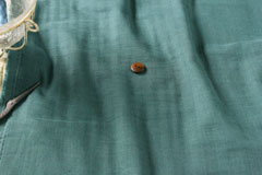 綿（コットン）ふんわり　トリプルガーゼ（3重） エアタン仕上　ブルーグリーン の商品イメージ画像
