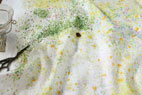 綿（コットン）ダブルガーゼ　BIRDS EYE by naniIRO　N:いぶきグリーン の商品イメージ画像