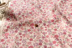 YUWA 綿麻（コットンリネン）フラワーカーペット　ピンク　の商品イメージ画像