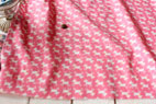 綿（コットン）ダブルガーゼ 子やぎ ピンク の商品イメージ画像