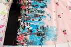 綿（コットン）オックス　ソーイング　by Kayo Horaguchi　ピンク×ブルー の商品イメージ画像