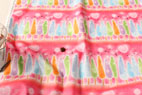YUWA　綿（コットン）　20オックス　HAPPY♪奏でるtree　by やのともこ　ピンクの商品イメージ画像