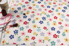 YUWA 綿（コットン）オックス ドットオンフラワー by sunday9am オフホワイト の商品イメージ画像