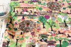 綿麻（コットンリネン）キャンバス　パブリックガーデン by Kayo Horaguchi ブラウン の商品イメージ画像