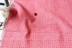 綿麻（コットンリネン） ポプリン　小紋　リップル　ピンク の商品イメージ画像
