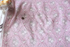 YUWA 綿（コットン）シーチング ダマスク パウダーピンク　の商品イメージ画像