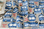 KOKKA　綿（コットン）　オックス　スクールバス　ブルー の商品イメージ画像