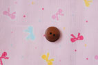 ルシアン　綿（コットン）ダブルガーゼ　りぼん　ピンク の商品イメージ画像