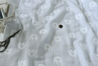 KOKKA　綿（コットン）ふわふわ　ホイップ　6重ガーゼ　ぞうさん　グレー の商品イメージ画像