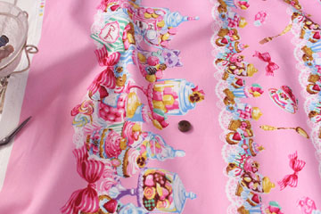 KOKKA　綿　オックス　SWEETS　ピンク　の商品イメージ画像