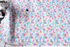 YUWA 綿（コットン）シーチング パステルフラワー by sunday9am ブルー の商品イメージ画像