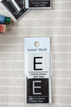 イニシャルタグネーム-E　の商品イメージ画像