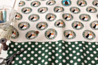 綿（コットン）10番キャンバス　colony penguin　グリーン の商品イメージ画像