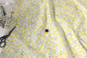 YUWA　綿（コットン）ダブルガーゼ　P＆A　by Cotorienne　yellow の商品イメージ画像