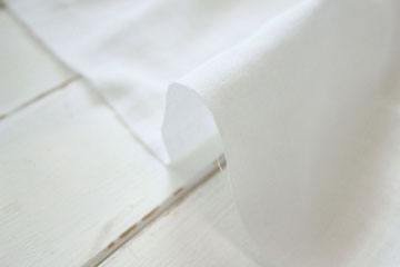 綿（コットン）広幅ダブルガーゼ　無地　ホワイト の商品イメージ画像