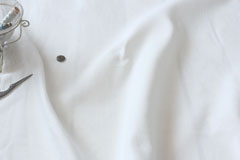 綿（コットン）アムンゼン　ダブルガーゼ　無地　ホワイト の商品イメージ画像