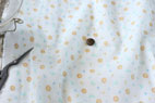 綿（コットン）　CLEANSE／クレンゼ　ダブルガーゼ　プチライオン　ベビーブルー の商品イメージ画像